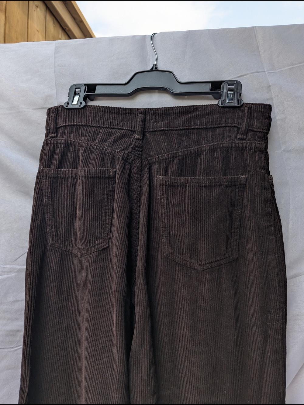 Zara Corduroy High Rise Wide Leg Trousers Dark Academia Minimalism - Picture 11 of 16